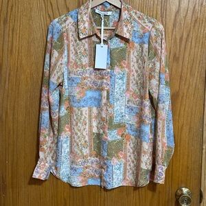 Rose & Olive NWT Multicolor Artistic Blouse sz medium (C)